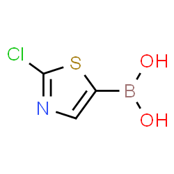 (2-Chlorothiazol-5-yl)boronic acid structure