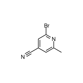 2-Bromo-6-methylisonicotinonitrile Structure