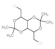 Galactitol,1,6-dichloro-1,6-dideoxy-2,4:3,5-di-O-isopropylidene-, D- (8CI) Structure