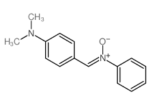 Benzenamine,N,N-dimethyl-4-[(oxidophenylimino)methyl]- Structure