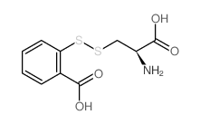 Benzoic acid,2-[(2-amino-2-carboxyethyl)dithio]-, (R)- (9CI) structure