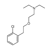 2-[2-(2-chlorophenyl)ethoxy]-N,N-diethyl-ethanamine Structure