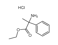 (+/-)-2-amino-2-phenyl-propionic acid ethyl ester, hydrochloride结构式