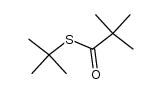 S-tert-butyl 2,2-dimethyl-thiopropanoate Structure