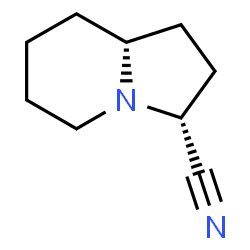 3-Indolizinecarbonitrile,octahydro-,(3R,8aR)-rel-(9CI) Structure