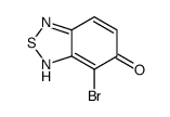 7-bromo-1H-2,1,3-benzothiadiazol-6-one结构式