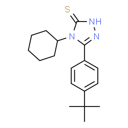 5-(4-tert-Butyl-phenyl)-4-cyclohexyl-4H-[1,2,4]triazole-3-thiol图片