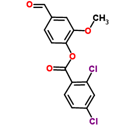 4-Formyl-2-methoxyphenyl 2,4-dichlorobenzoate结构式