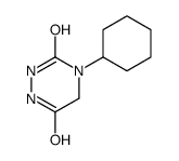 4-cyclohexyl-1,2,4-triazinane-3,6-dione结构式