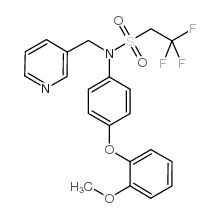 2,2,2-三氟-N-[4-(2-甲氧基苯氧基)苯基]-N-(3-吡啶基甲基)-乙磺酰胺图片