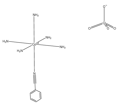 {(NH3)5CoNCC6H5}(ClO4)3结构式