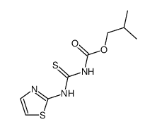 Carbamic acid,[(2-thiazolylamino)thioxomethyl]-,2-methylpropyl ester (9CI) Structure