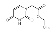 ethyl 2-(2,4-dioxopyrimidin-1-yl)acetate结构式