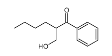 2-hydroxymethyl-1-phenyl-1-hexanone structure