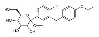 (3R,4S,5S,6R)-2-(4-chloro-3-(4-ethoxybenzyl)phenyl)-6-(hydroxymethyl)-2-methoxytetrahydro-2H-pyran-3,4,5-triol图片