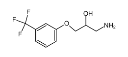 1-AMINO-3-(3-(TRIFLUOROMETHYL)PHENOXY)PROPAN-2-OL structure