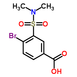 4-Bromo-3-(dimethylsulfamoyl)benzoic acid structure