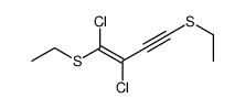 1,2-dichloro-1,4-bis(ethylsulfanyl)but-1-en-3-yne结构式