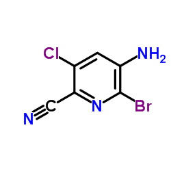 5-Amino-6-bromo-3-chloro-2-pyridinecarbonitrile Structure