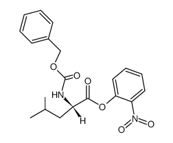 Z-Leu-O-o-nitrophenylester Structure