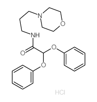 Chlorhydrate de N(N propylmorpholinyl) diphenoxyacetamide [French]结构式