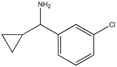 (3-CHLOROPHENYL)(CYCLOPROPYL)METHANAMINE Structure