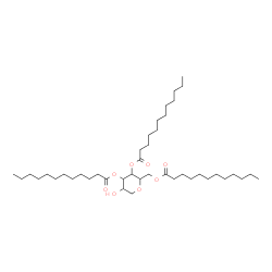 1,5-anhydro-D-glucitol 3,4,6-tridodecanoate structure