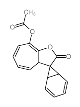 (2-oxospiro[3aH-cyclohepta[b]furan-3,7'-bicyclo[4.1.0]hepta-2,4-diene]-8-yl) acetate Structure