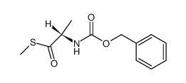 N-benzyloxycarbonyl-L-thioalanine S-methyl ester Structure