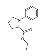 ethyl 1-phenylpyrrolidine-2-carboxylate Structure