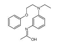 N-[3-[ethyl(2-phenoxyethyl)amino]phenyl]acetamide结构式