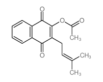 1,4-Naphthalenedione,2-(acetyloxy)-3-(3-methyl-2-buten-1-yl)- picture