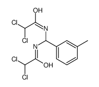 2,2-dichloro-N-[[(2,2-dichloroacetyl)amino]-(3-methylphenyl)methyl]acetamide Structure