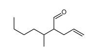 3-methyl-2-prop-2-enylheptanal结构式