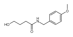 4-hydroxy-N-(4-methoxybenzyl)butanamide结构式