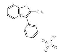 2-methyl-3-phenyl-[1,3]thiazolo[3,2-a]pyridin-4-ium,perchlorate Structure