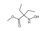 Butanoic acid, 2-ethyl-2-(hydroxyamino)-, methyl ester (9CI) Structure