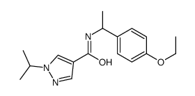 1H-Pyrazole-4-carboxamide,N-[1-(4-ethoxyphenyl)ethyl]-1-(1-methylethyl)-(9CI)结构式