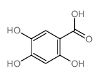 2,4,5-TRIHYDROXYBENZOIC ACID structure