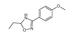 5-ethyl-3-(4-methoxyphenyl)-2,5-dihydro-1,2,4-oxadiazole结构式