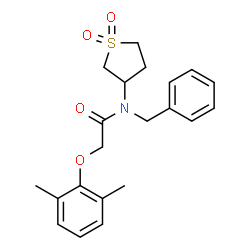 N-benzyl-2-(2,6-dimethylphenoxy)-N-(1,1-dioxidotetrahydrothiophen-3-yl)acetamide Structure