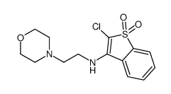 2-chloro-N-(2-morpholin-4-ylethyl)-1,1-dioxo-1-benzothiophen-3-amine Structure