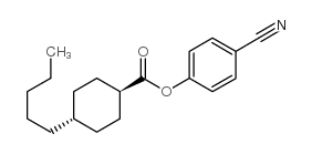 戊基环己基甲酸对氰基苯酚酯结构式