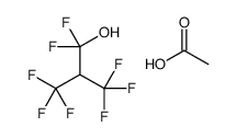 acetic acid,1,1,3,3,3-pentafluoro-2-(trifluoromethyl)propan-1-ol Structure