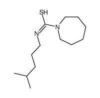 N-(4-methylpentyl)azepane-1-carbothioamide Structure