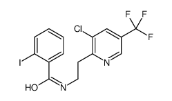 N-[2-[3-chloro-5-(trifluoromethyl)pyridin-2-yl]ethyl]-2-iodobenzamide结构式