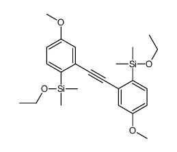 ethoxy-[2-[2-[2-[ethoxy(dimethyl)silyl]-5-methoxyphenyl]ethynyl]-4-methoxyphenyl]-dimethylsilane Structure