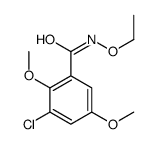 3-chloro-N-ethoxy-2,5-dimethoxybenzamide Structure