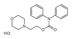 2-morpholin-4-ium-4-ylethyl N,N-diphenylcarbamate,chloride Structure