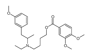 3,4-Dimethoxybenzoic acid 4-[ethyl[2-(3-methoxyphenyl)-1-methylethyl]amino]butyl ester结构式